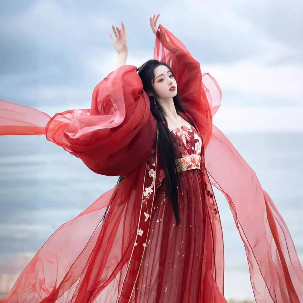 Взрослый Hanfu женский оригинальный девятихвостый танг