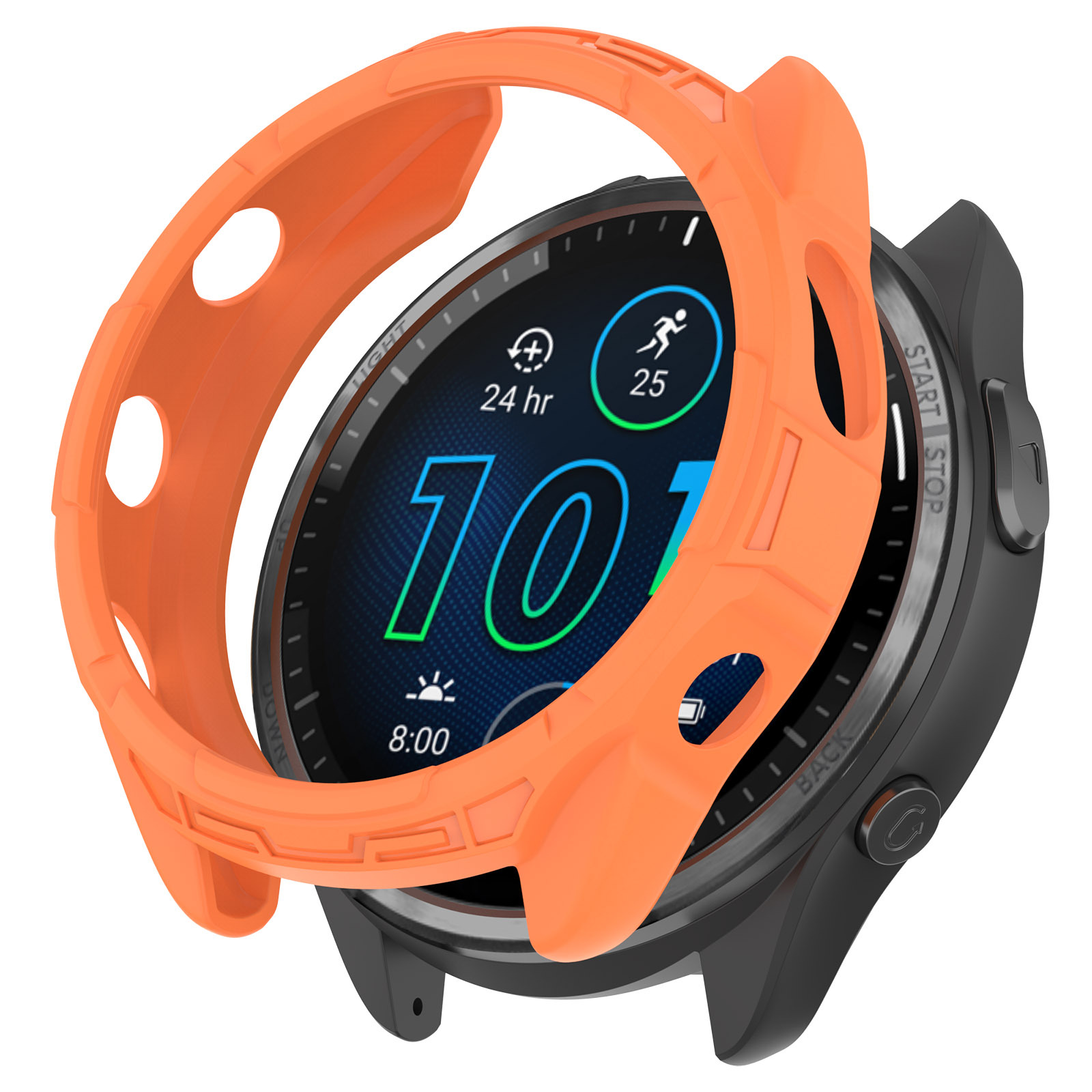 Xinyuan Shuntong is equipped with a tpu soft rubber openwork armor case for the Garmin Forerunner965 watch undefined