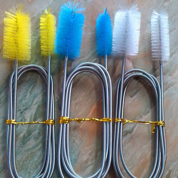 Нержавеющая сталь двухголовая нейлоновая шерсть пружинная щетка для чистки холодильника дноуглубительные инструменты щетка аквариум