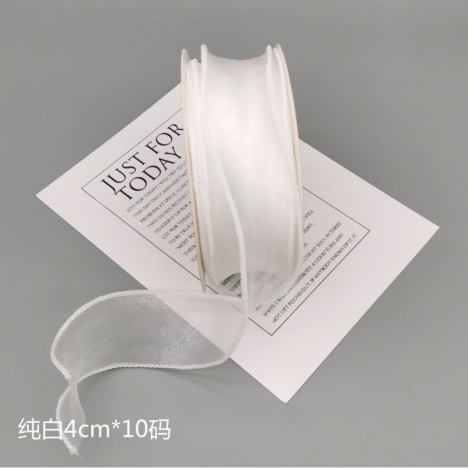 4cm plain fishtail yarn ribbon flower gift packaging baking cake dress ribbon bow hair accessories diy