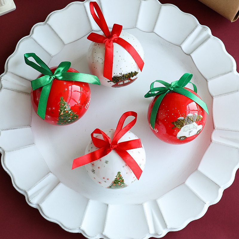 Gangheng Bola de Navidad transfronteriza con pintura creativa Bola de Navidad Bola de espuma de techo Decoración colgante de árbol de Navidad
