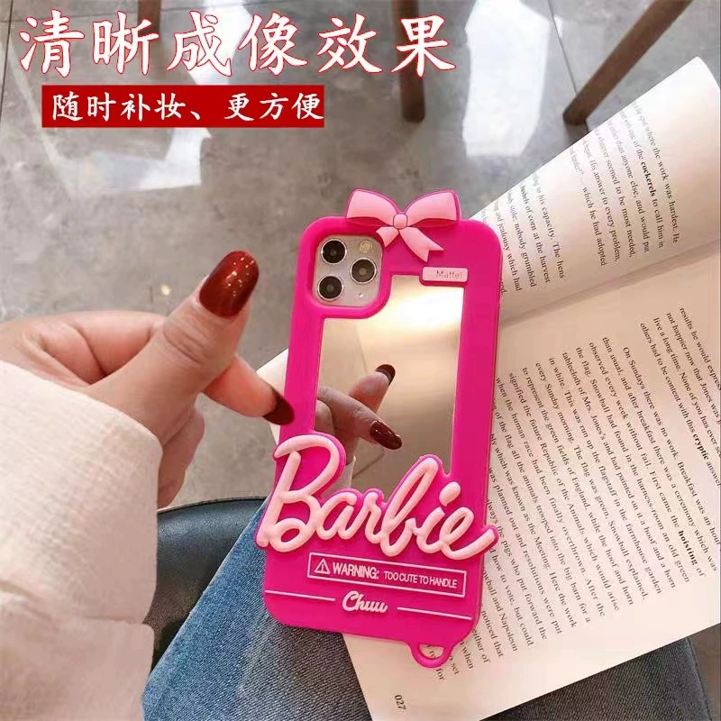 Чехол для телефона (Apple iPhone 17 Pro) Barbie Mirror, защита от падения, зеркало с тыльной стороны