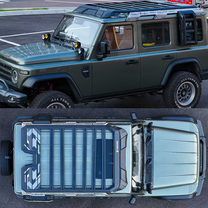 Beijing 212 roof rack ladder side account off-road modification roof expansion platform storage rack travel rack