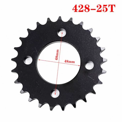 disc, fuel saver, Dəbilqə (Kaska) aksesuarları - 4-holes-428-25-teeth-48mm-inner-hole-spacing-68mm