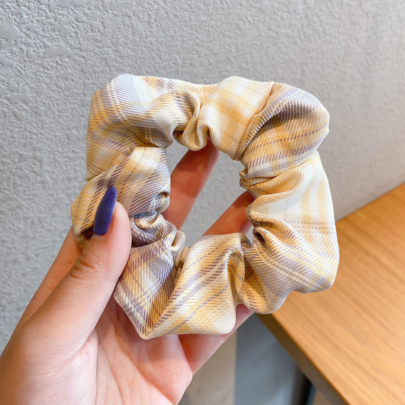 Temperamento floral intestino grueso anillo para el cabello bola femenina cabeza cuerda dulce cola de caballo cuerda para el cabello banda de goma de alta calidad accesorios para el cabello al por mayor