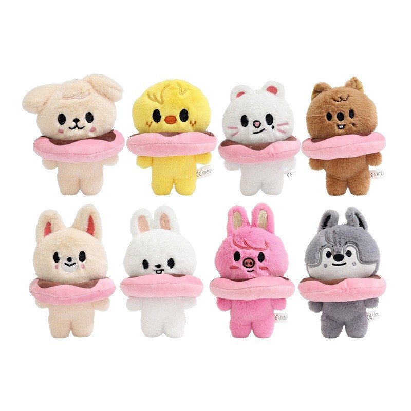 Li Longfu and Fang Can's Same Style Stray Kids Plush Doll Pendant Versatile Bag Keychain Decoration Wholesale from Manufacturer