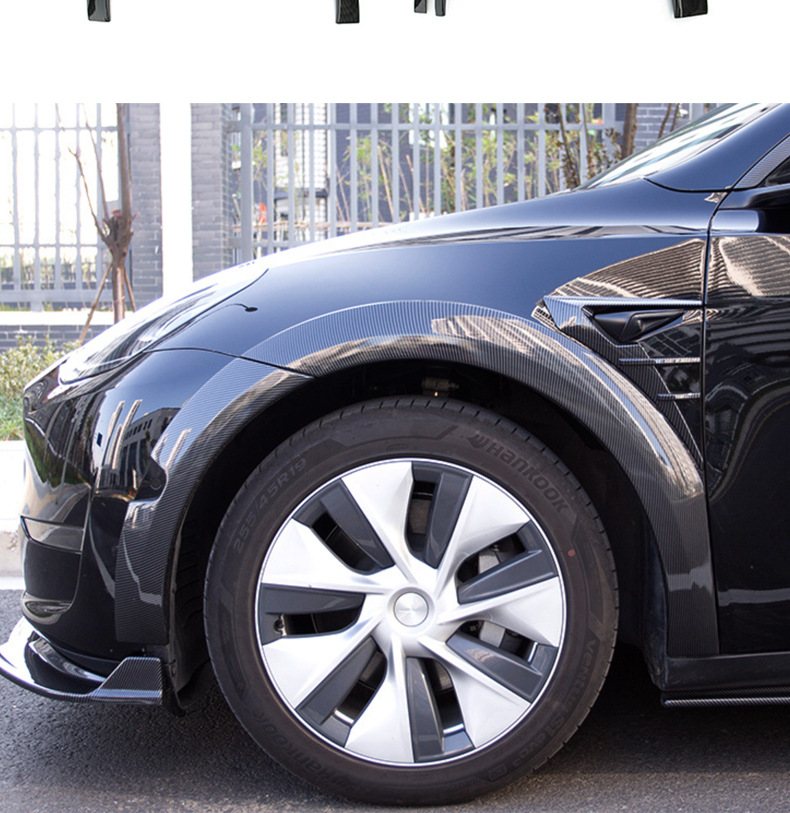 Suitable for Tesla Tesla Modely Wide Body Wheel Eyebrow Fender Tire Protection Eyebrow Car Modification Supplies