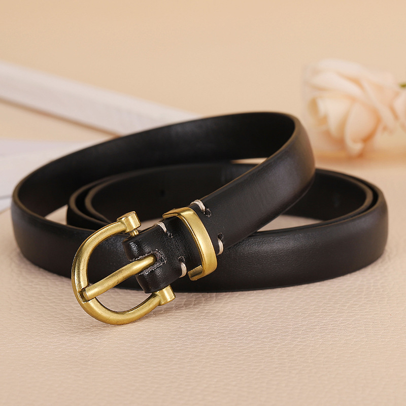 Cinturón moda simple moda de las mujeres 2022 nuevo estilo coreano diseño pin hebilla cabeza todo partido pu cinturón Decoración