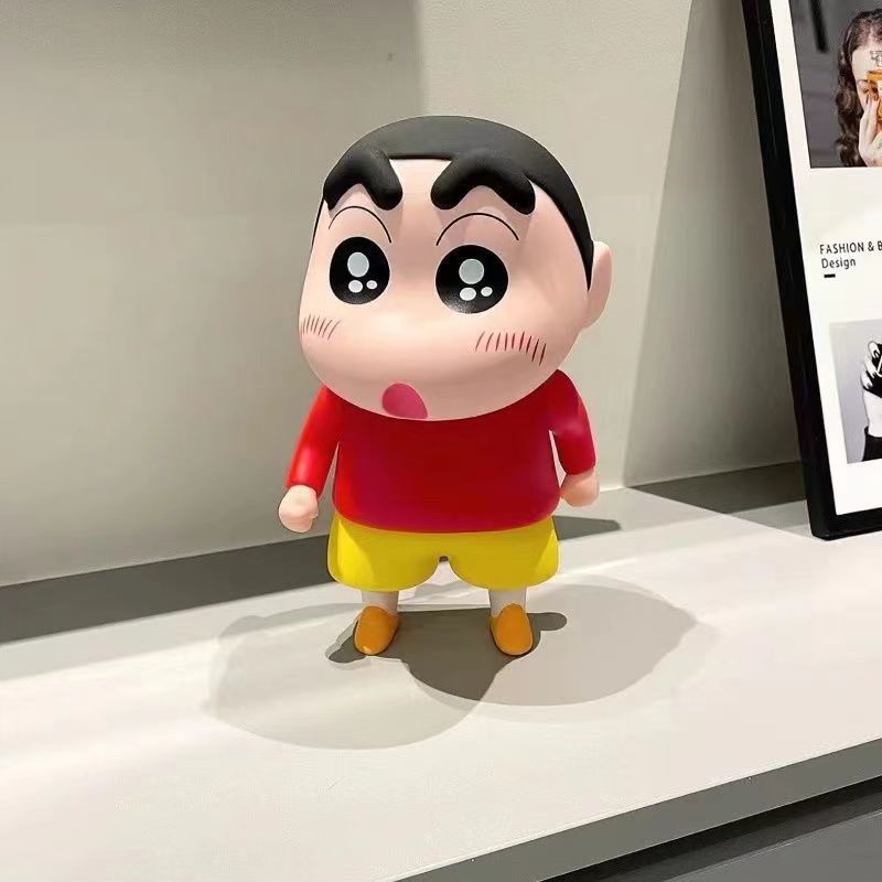 RIMAN CRAYON 작은 새로운 손으로 만든 돼지 저금통 2024 유행 데스크탑 창조적 인 고급 작은 새 모델 장식품 유행 놀이 인형