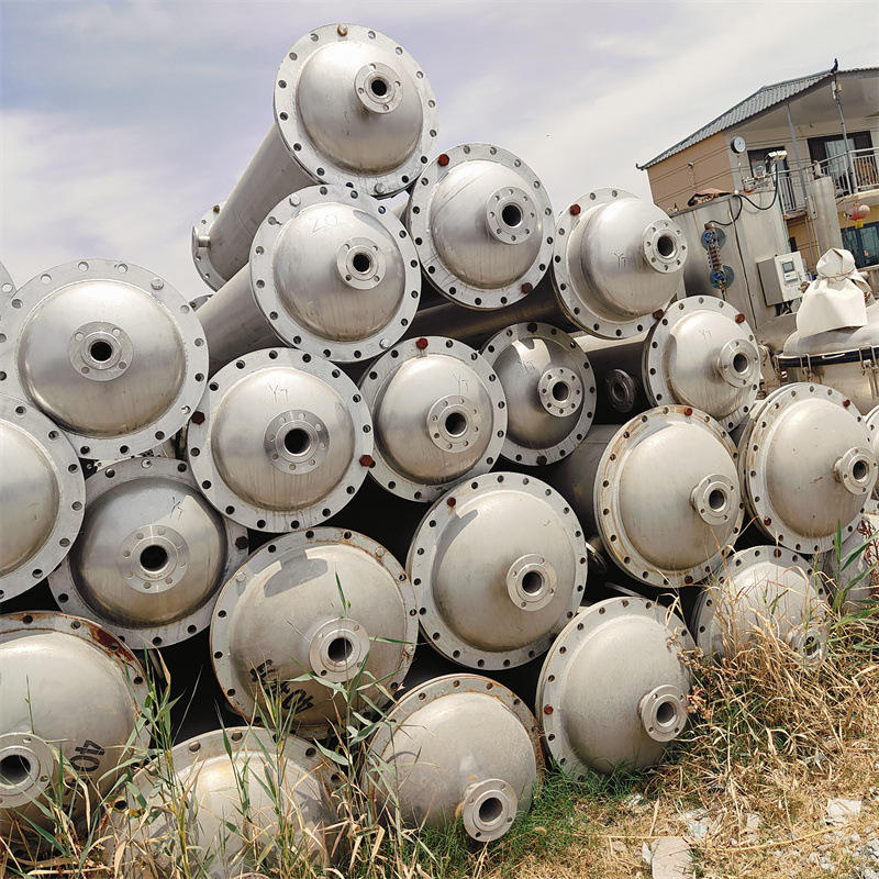 转让二手不锈钢冷凝器 化工常压冷却器  列管式工业换热器