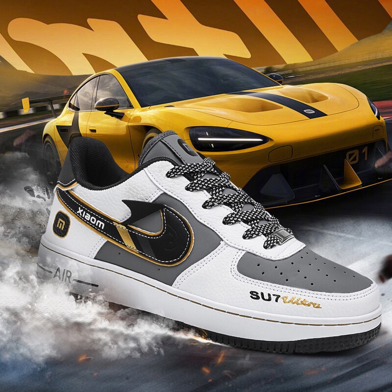 Putian Aj Men's Shoes Autumn and Winter New Style Letter Logo Air Force One Su7 Friction Sound Sports Sneakers Women's Shoes Af1