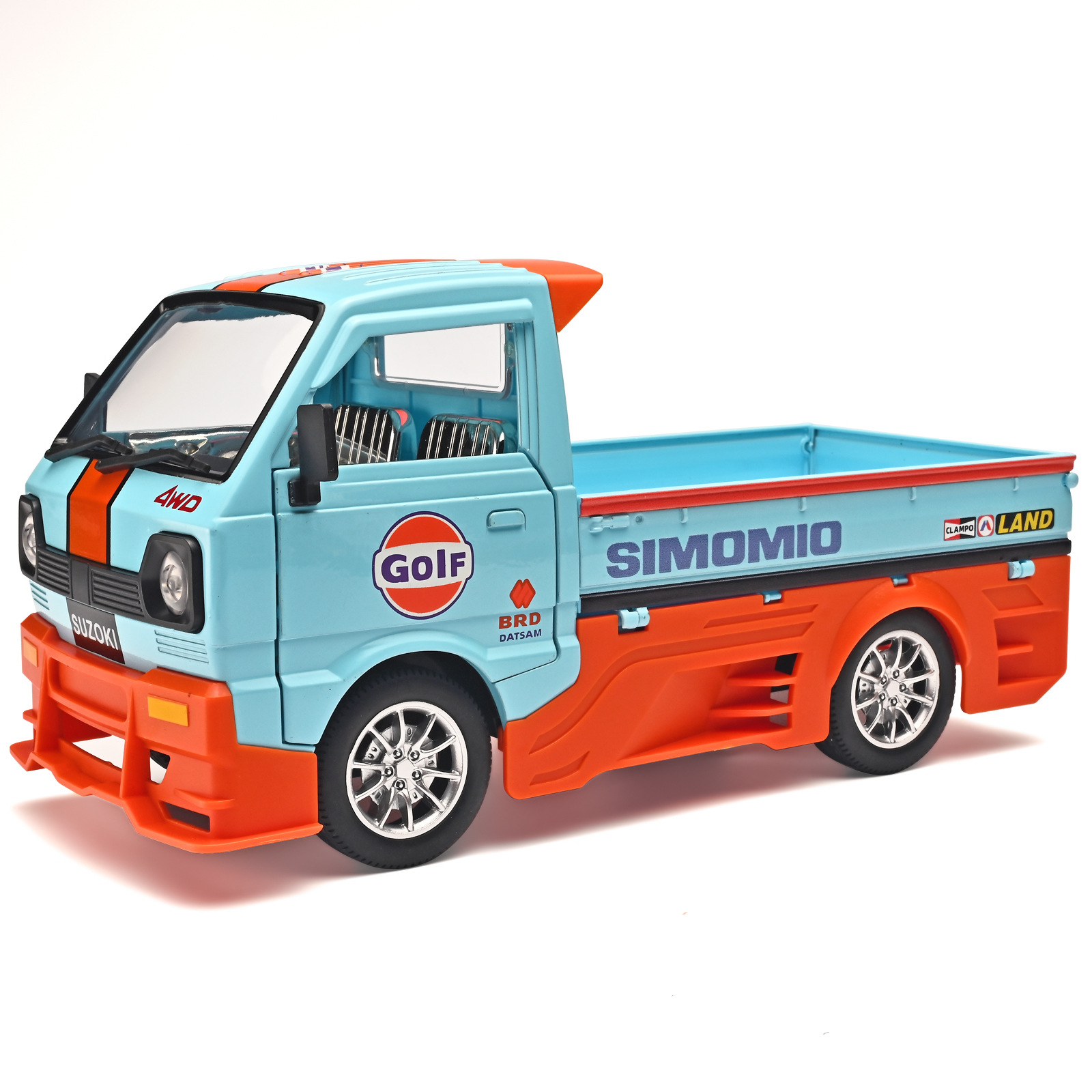 1: 24 Liuzhou minivan simulación modelo de automóvil de aleación sonido retroalimentación juguetes para niños modelo de automóvil decoración