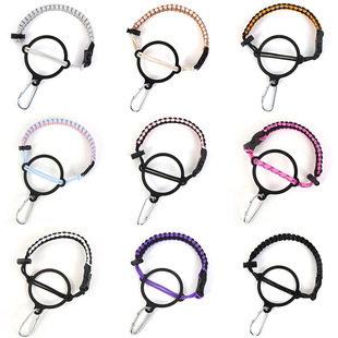 Outdoor Travel Anti-Fall Seven-Core Paracord Braided Cup Rope Amazon Multi-Functional Thermos Cup Lanyard Space Pot Hand Rope