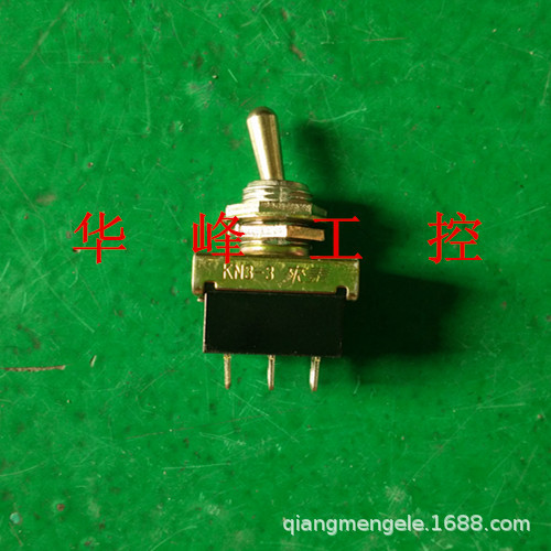来泰 钮子开关 KN3-3 新型 开孔12MM 二档6脚两档ON-ON