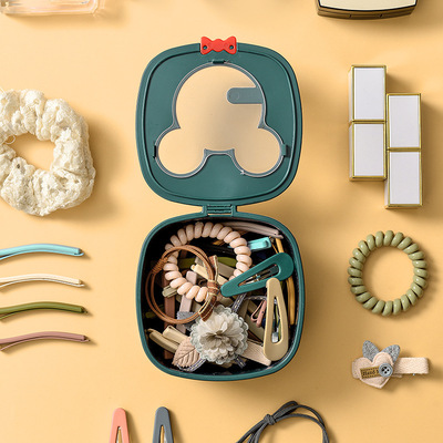 创意ins学生宿舍桌面杂物收纳整理盒 可爱卡通饰品家用简约储物盒|ms