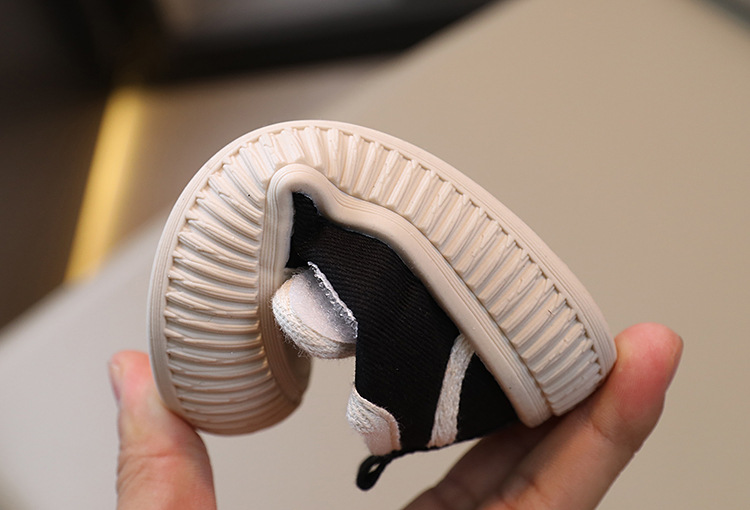 Barncanvas 2023 Vår och höst Pojkar Casual Shell Head Girls Cookie Mjuk sula Babyskor_voghion.com