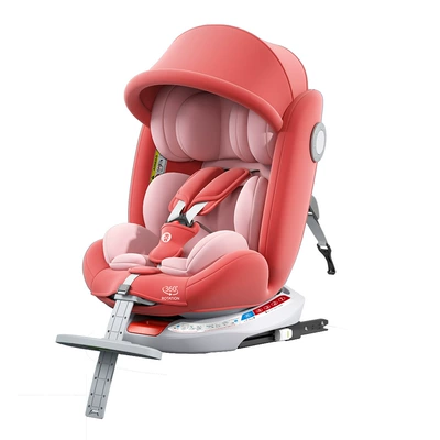 Car child safety seat – Old Cross Border - kitty-pink-isofix-steel-interface-foot-pedal-sunshade