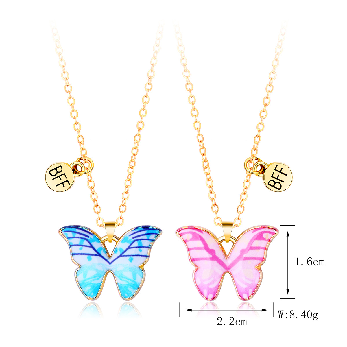 Retro Butterfly Alloy Plating Unisex Necklace