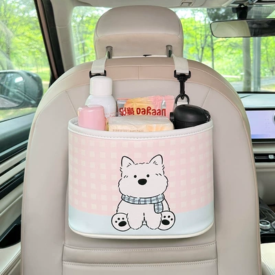 Bag Car Rear Seat Storage | Car storage bag/box - storage-bucket-scarf-west-highland