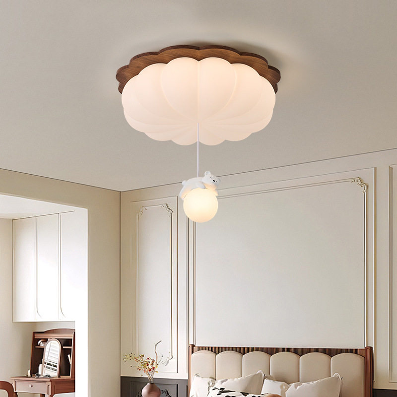 Luz de techo de la habitación de los niños 2026 nuevo estilo medieval crema viento animado moderno de espectro completo lámpara de la habitación de ojos 461L