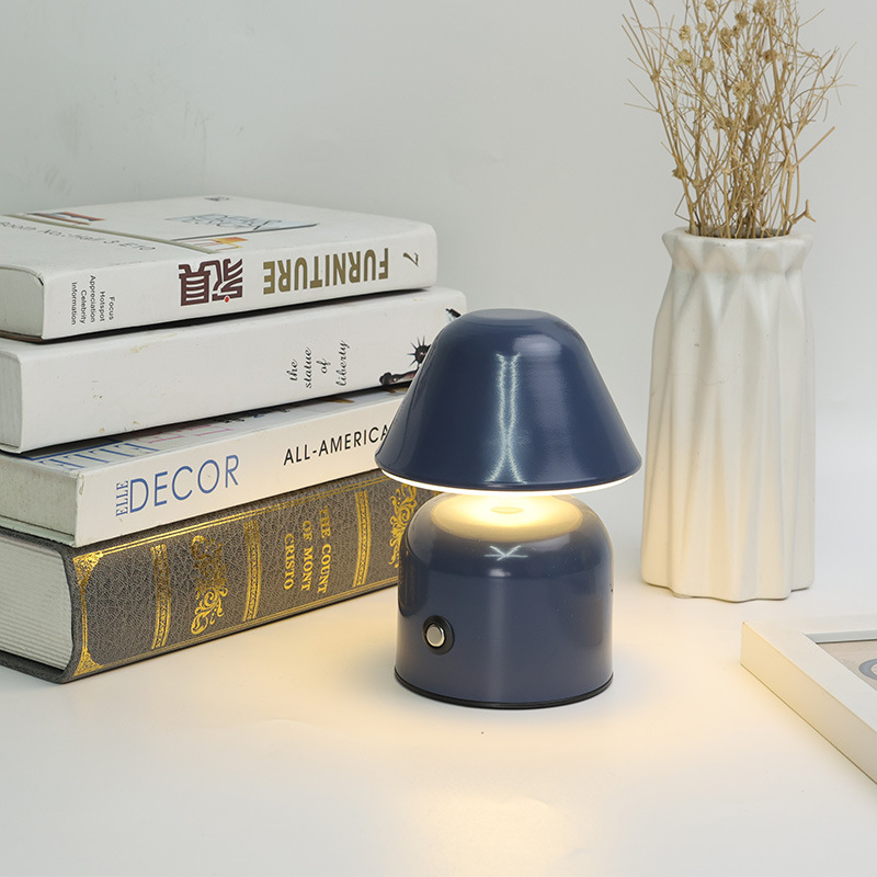 Lámpara de mesa con mancuernas arte de hierro transfronterizo creativo nórdico moderno junto a la cama bar dormitorio USB carga táctil luz nocturna