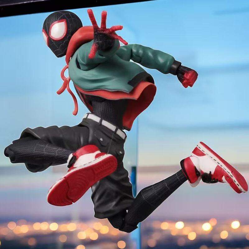 Miles Spider-Man from the Multiverse: Super Articulated Action Figure Model Ornament Doll Children's Toy for Children's Day