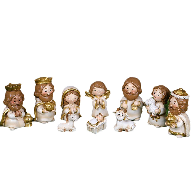 Luces LED de Navidad, escena de la Natividad de dibujos animados, adornos, regalos navideños, decoraciones, transfronterizo, Amazon