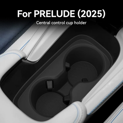 Suitable for 25 models of Prelude road vehicles, central control water cup holder protective anti-slip mat, car interior accessories, modification parts