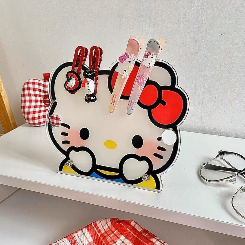 ハローキティ メガネ収納ラック かわいいデスクトップ アクリル サングラス ラック ヘアピン収納ラック かわいいモデル|undefined