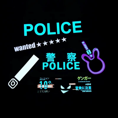 Luminous Led Car Stickers Wanted Luminous Cold light sheet