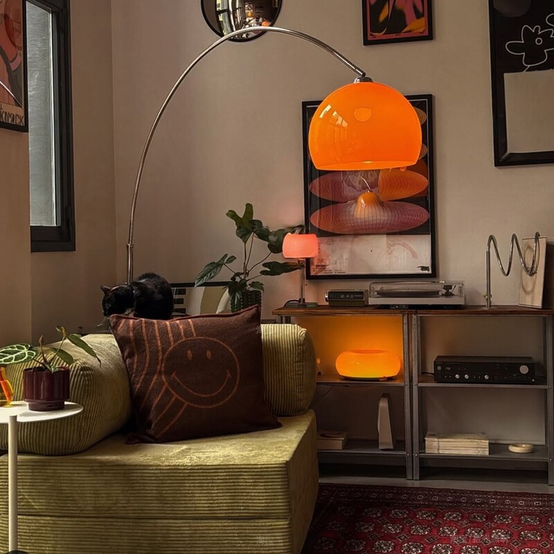 Floor Lamp by the Beach, Bauhaus Style, Trendy Homestay, High-End Fishing Lamp, Living Room Floor Ambient Light, Vintage