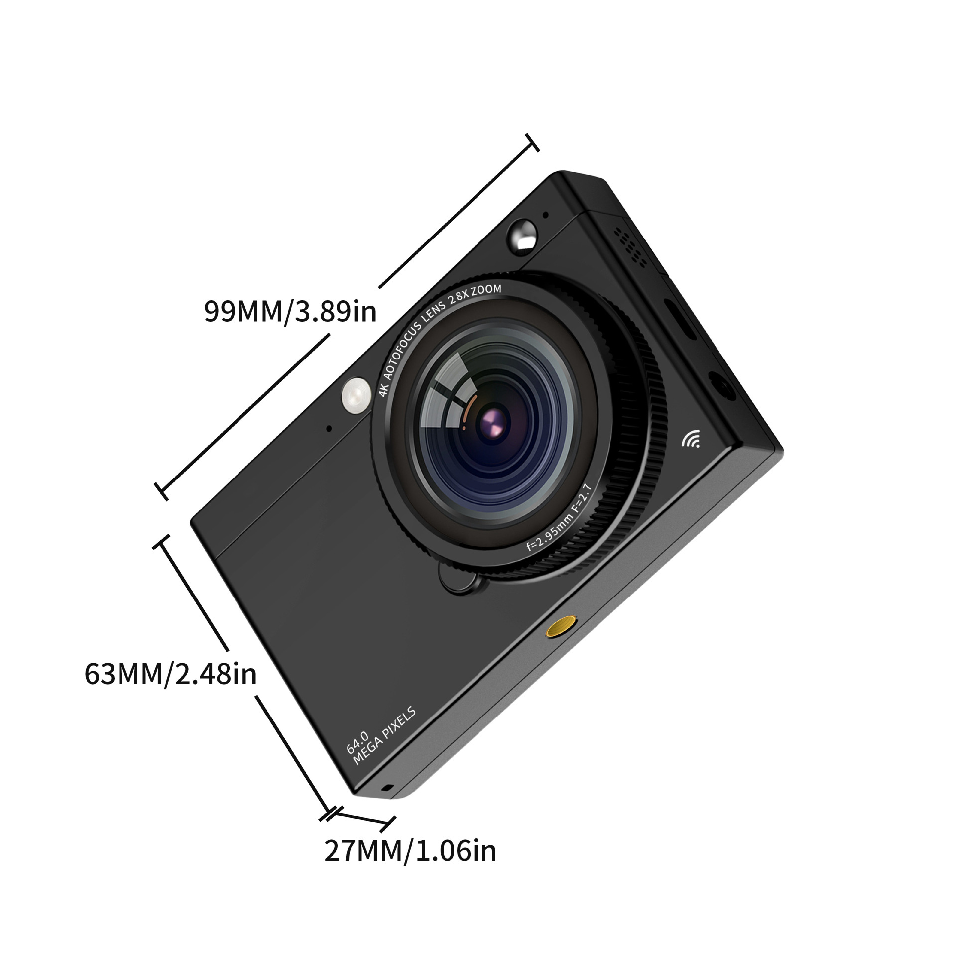 D7新品4kハイビジョンWiFiデジタルカメラ超薄型学生CCD美顔レトロ写真撮影ビデオ撮影