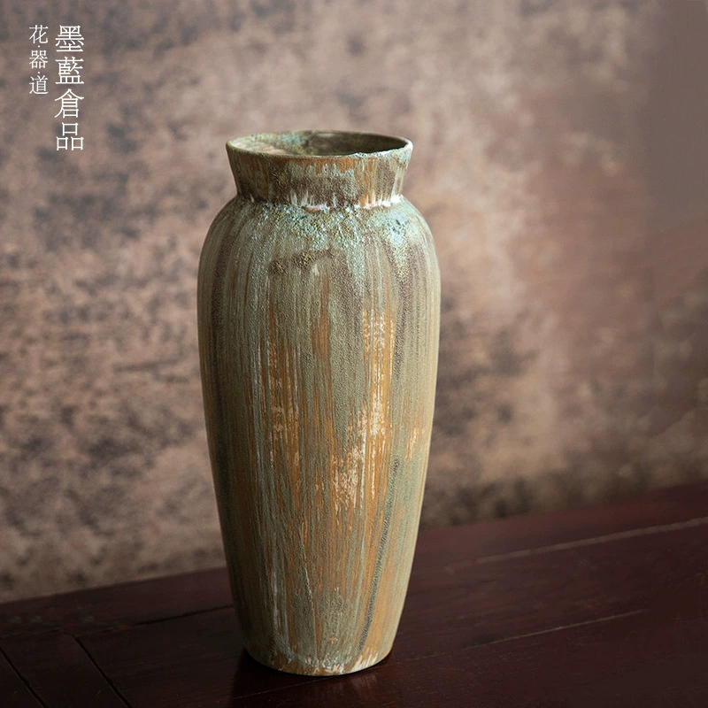 Цзиндэчжэнь керамическая античная ваза украшения цветок украшения дзен японская Цветочная композиция сосуд небольшая оригинальная бутылка ввода потока