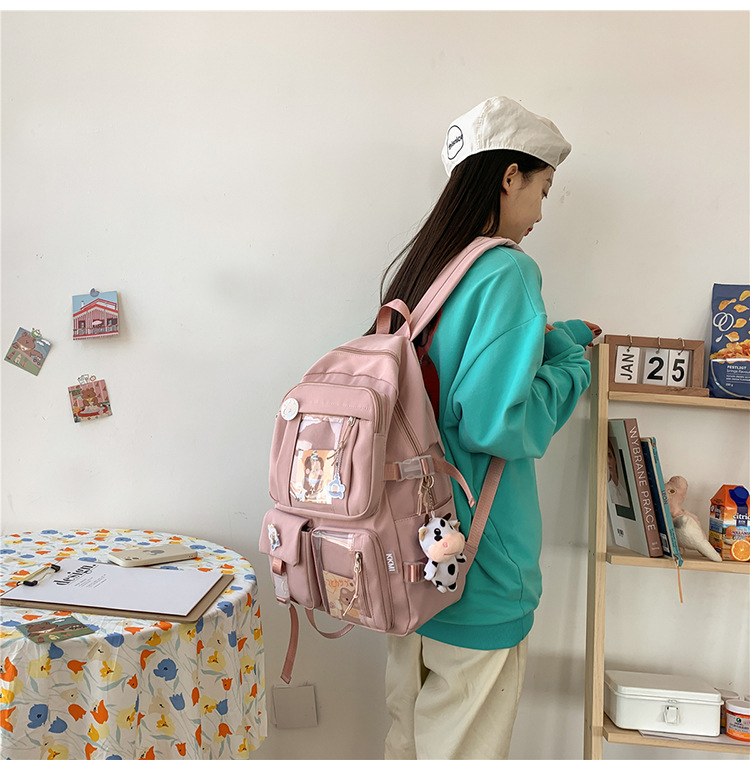 Japanese Harajuku Schoolbag Female Korean High School and College Student Junior High School Backpack Cute Girl Heart Elementary School Studebt Backpackpicture39