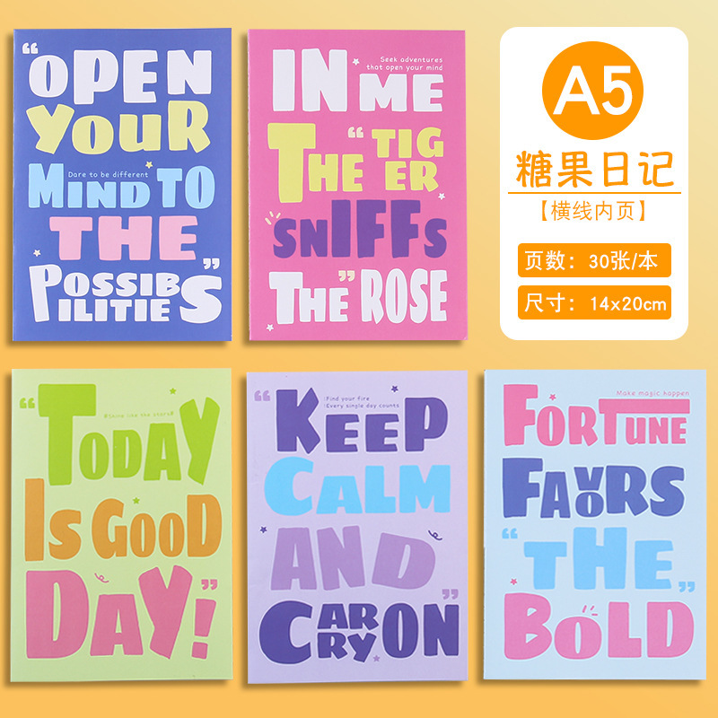 Un estilo de diario de caramelo al azar