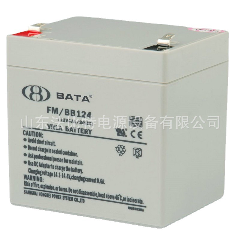 鸿贝铅酸蓄电池FM/BB124/12V4AH医疗设备 鸿贝铅酸蓄电池FM/BB124