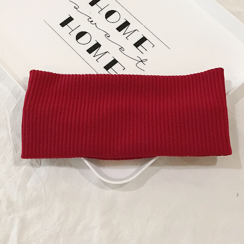 Bandas de punto de borde ancho de cristal para hombres y mujeres a menudo usan 2025 nuevo pañuelo deportivo sudor absorbible bandeja de cabello otoño invierno tocado al por mayor