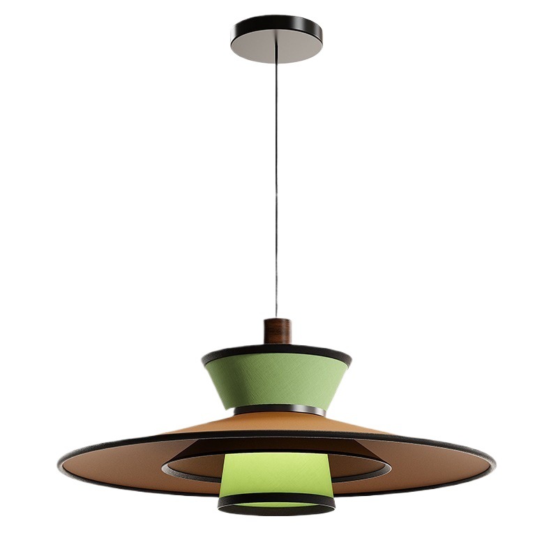 Lámpara, tela, candelabro, mesa de comedor de estilo antiguo francés, barra de bar, lámpara decorativa, diseño estético de estilo Song, sentido creativo, lámpara de comedor