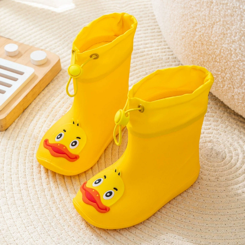 B.Duck, детский плащ на все сезоны, обувь, нескользящие водонепроницаемые мультяшные ботинки для мальчиков, 2–7 лет
