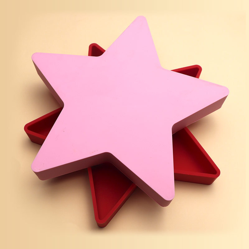 Forma creativa vajilla Venta caliente compartimiento de alimentación vajilla estrella de cinco puntas estilo chino alimentos complementarios suministros maternos e infantiles