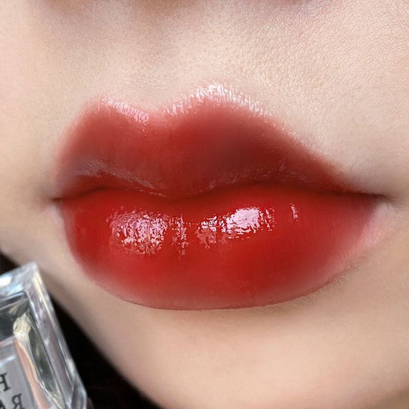 Herorange ~ 氷透晶粋鏡光唇釉薬水潤透亮持続発色はカップ成膜ガラス唇彩をつけない|undefined