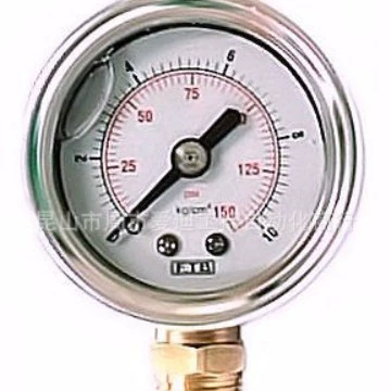 Общая обработка осевое резьбовое соединение SAFE манометр радиальный ударопрочный отрицательное давление пластиковая диафрагма корпус PP