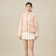 撤柜外贸品正2024秋冬季新款购代立领简约棉服夹克外套女5400851