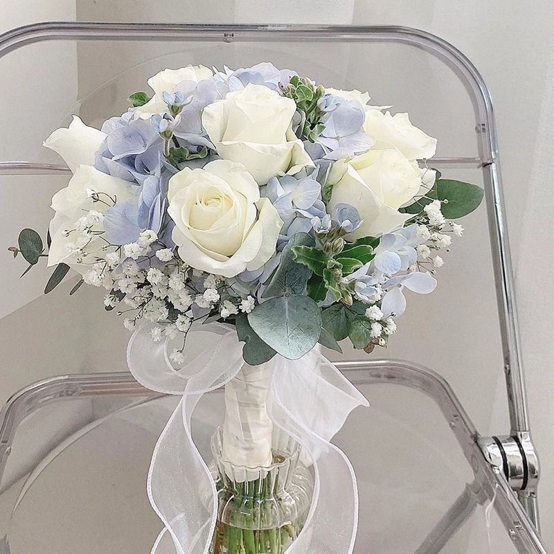 婚礼手捧花新娘手捧结婚出片郁金香领证仿真花拍照道具七夕|undefined