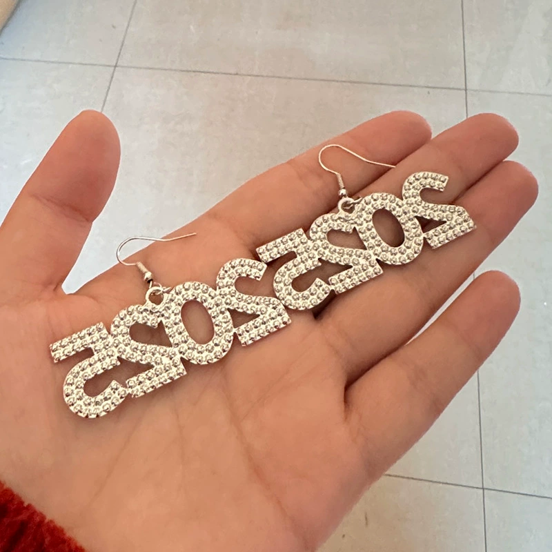 Металлические модные серьги, импортные, европейский стиль