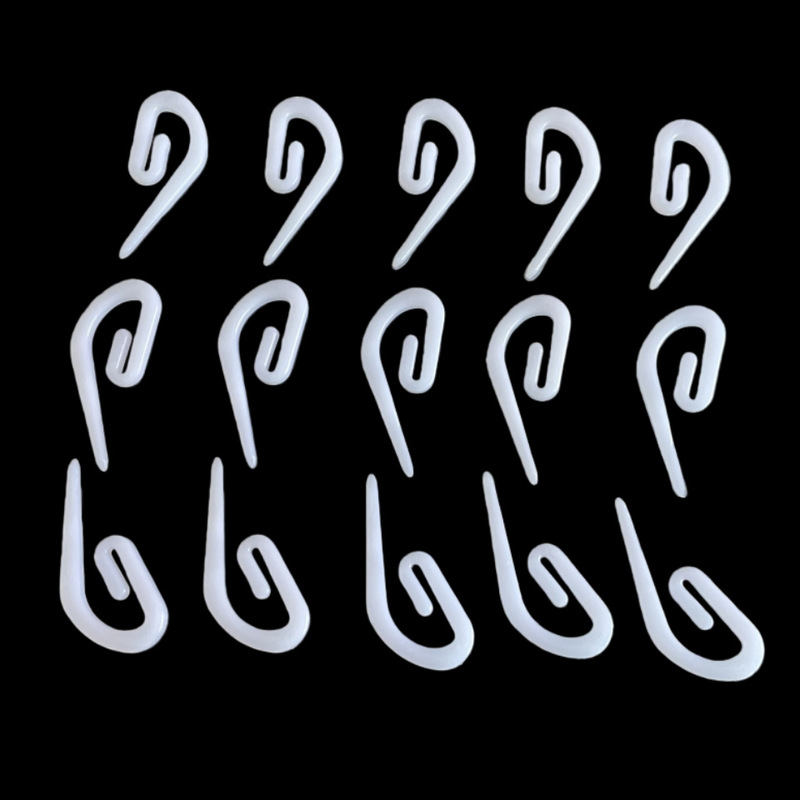 Curtain Hooks, Plastic Hooks, Car Curtain Hooks, Curtain Accessories, Track Hooks, White Pointed Hooks, Manufacturer Wholesale