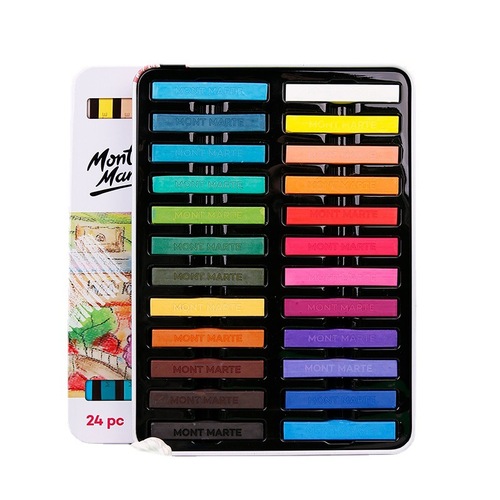 Mengma characteristic chalk art 48-color pastel painting stick student painting 24-color hand-painted pastel painting blackboard newspaper set