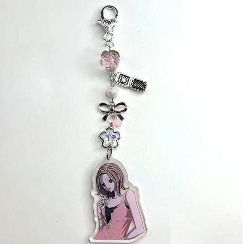 Acrylic Keychain in Sweet-Cool Style, Stackable Design, Trendy Bracelet Accessory