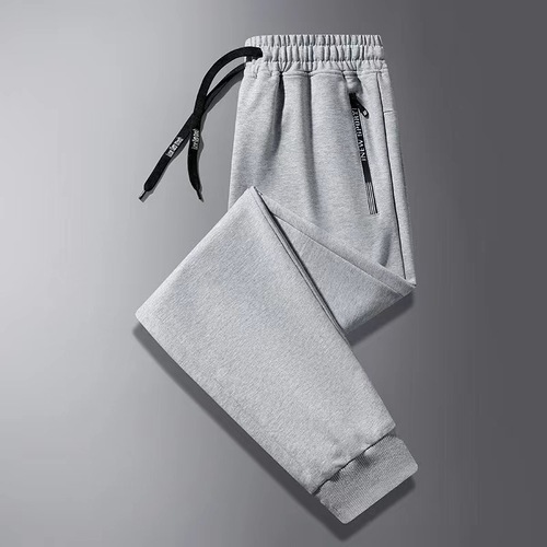 Men's Loose Fit Casual Sports Pants for Autumn Trendy Sweatpants Knitted Ankle Pants for Men