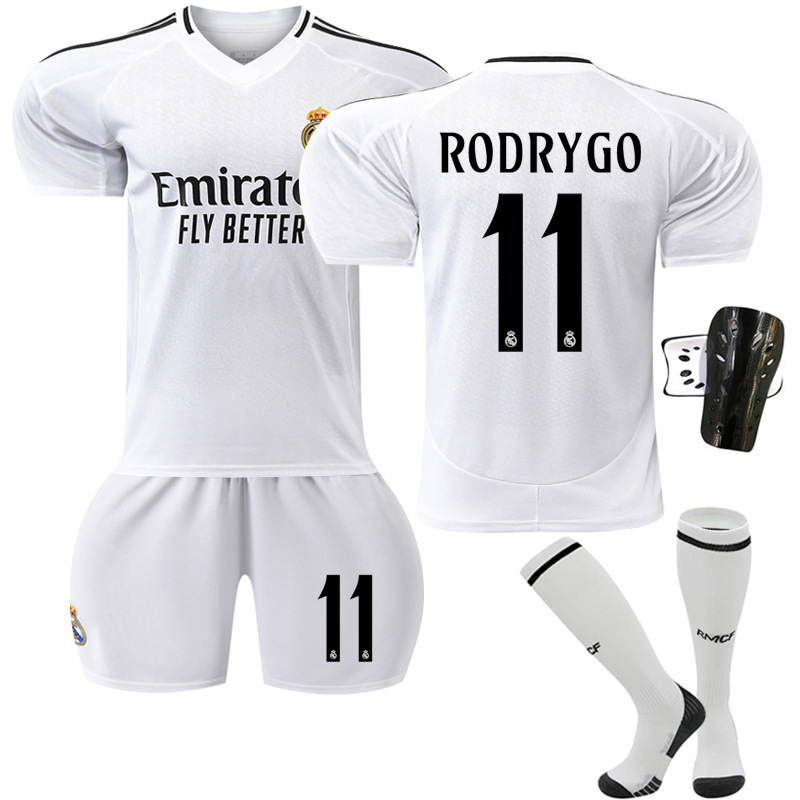 2425皇馬ホームサッカー服セット正確版9号ムバッペユニフォーム靴下付き5ベリンガム工場|undefined